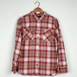 Eddie Bauer | Red Plaid Flannel L